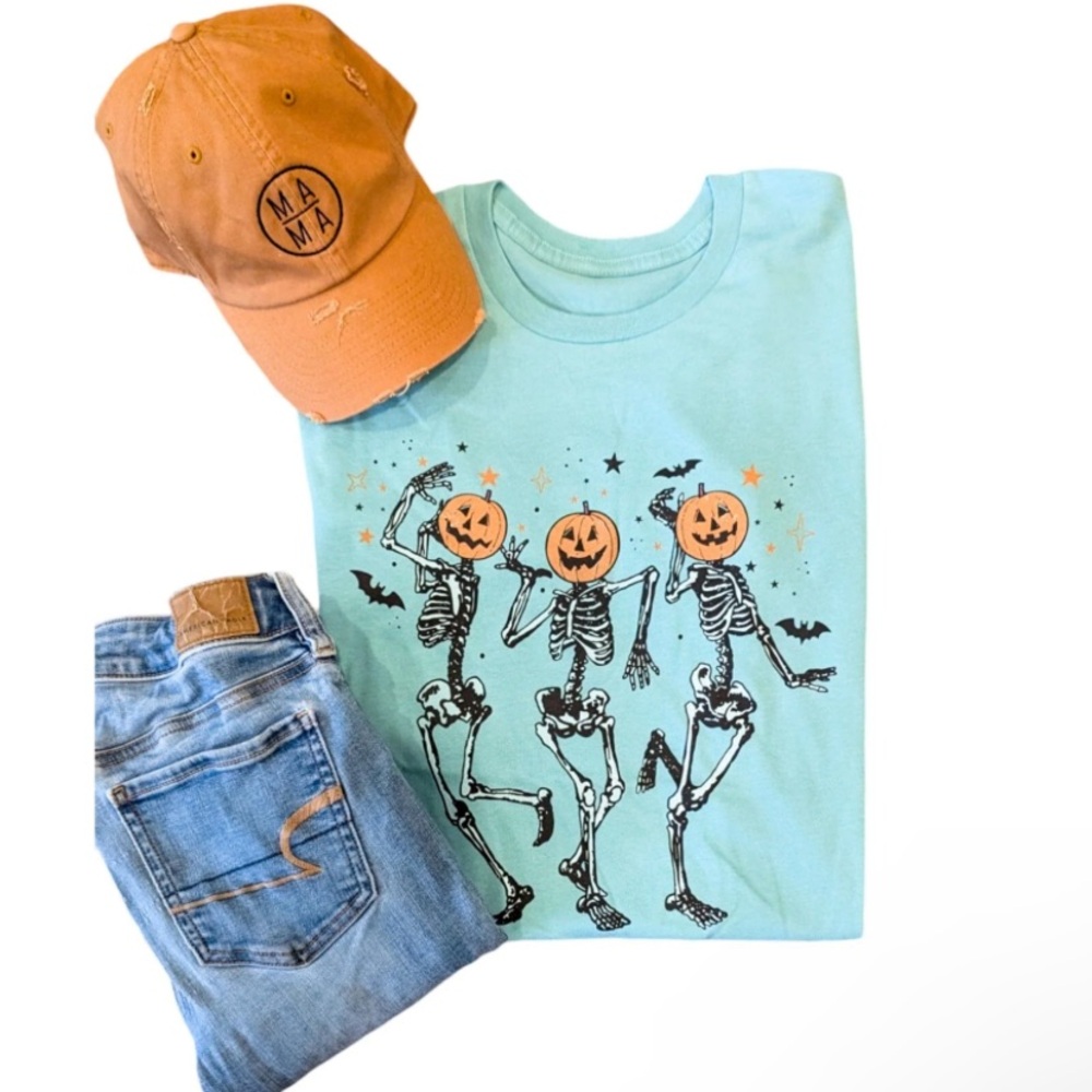 Right Here At Home- Dancing Skeleton Shirt